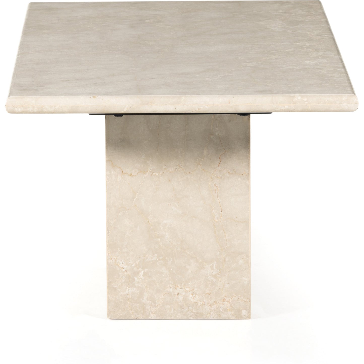 004 SI-1901544 | Additional Silo | Arum Coffee Table by Four Hands in cream marble. Made from solid marble in a coastal style.