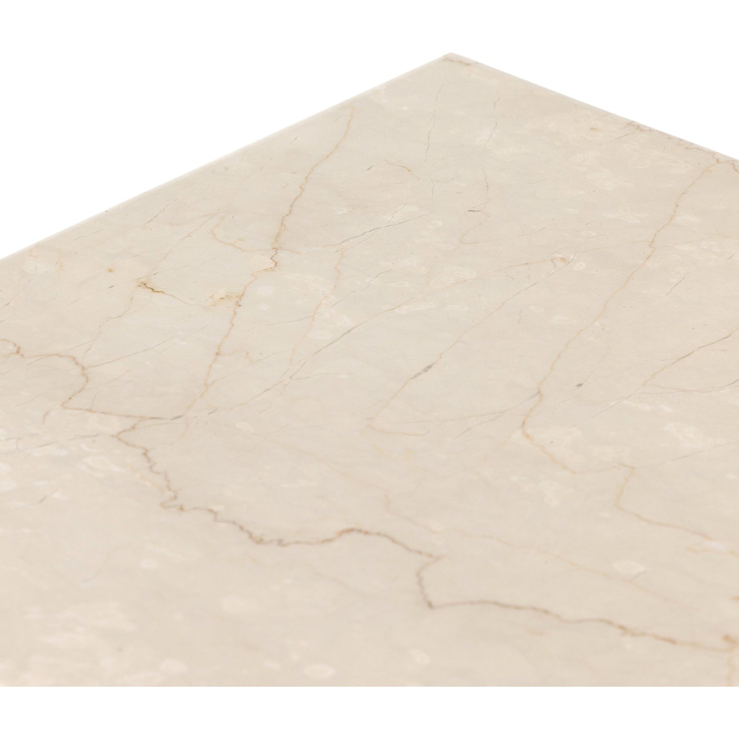 010 SI-1901916 | Additional Silo | Arum End Table by Four Hands in cream marble. Made from solid marble in a transitional style.