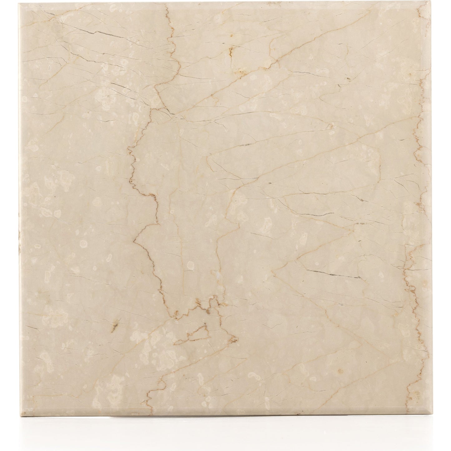 005 SI-1901916 | Additional Silo | Arum End Table by Four Hands in cream marble. Made from solid marble in a transitional style.