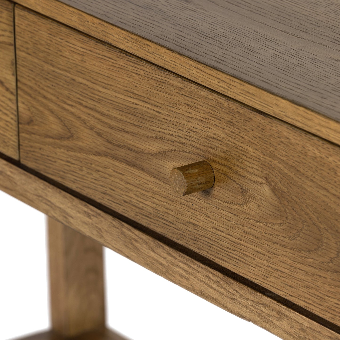 007 SI-1977551 | Additional Silo | Meadow Console Table by Four Hands in tawny oak. Made from oak veneer, solid oak in a modern style.