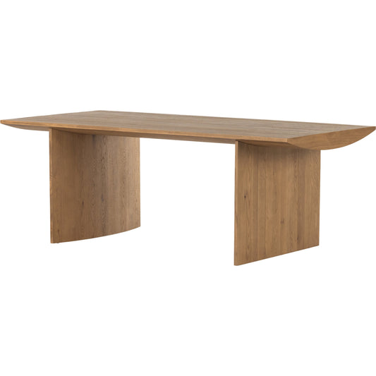 009 SI-1902869 | Primary Silo | Pickford Dining Table by Four Hands in dusted oak thin veneer, dusted oak veneer and dusted oak. Made from thick oak veneer, engineered hardwood in a cottage & farmhouse style.