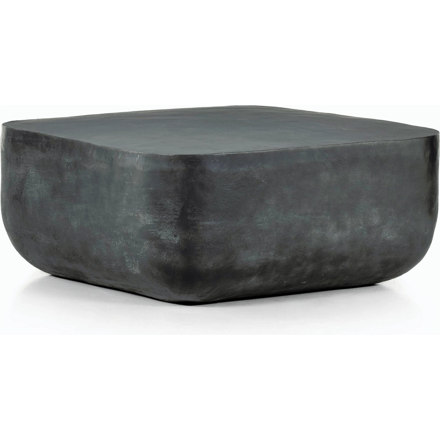 001 SI-1798074 | Primary Silo | Basil Square Outdoor Coffee Table by Four Hands. Made from aluminum in a coastal style.