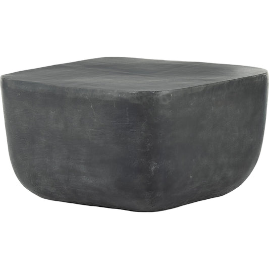 Basil Square Outdoor End Table by Four Hands. Made from aluminum in a modern style.