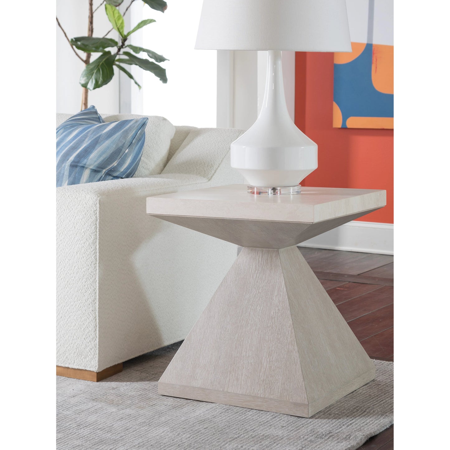 004 SI-1962903 | Lifestyle | Mar Monte End Table by Artistica Home in champagne taupe. Made from unique in a modern style.