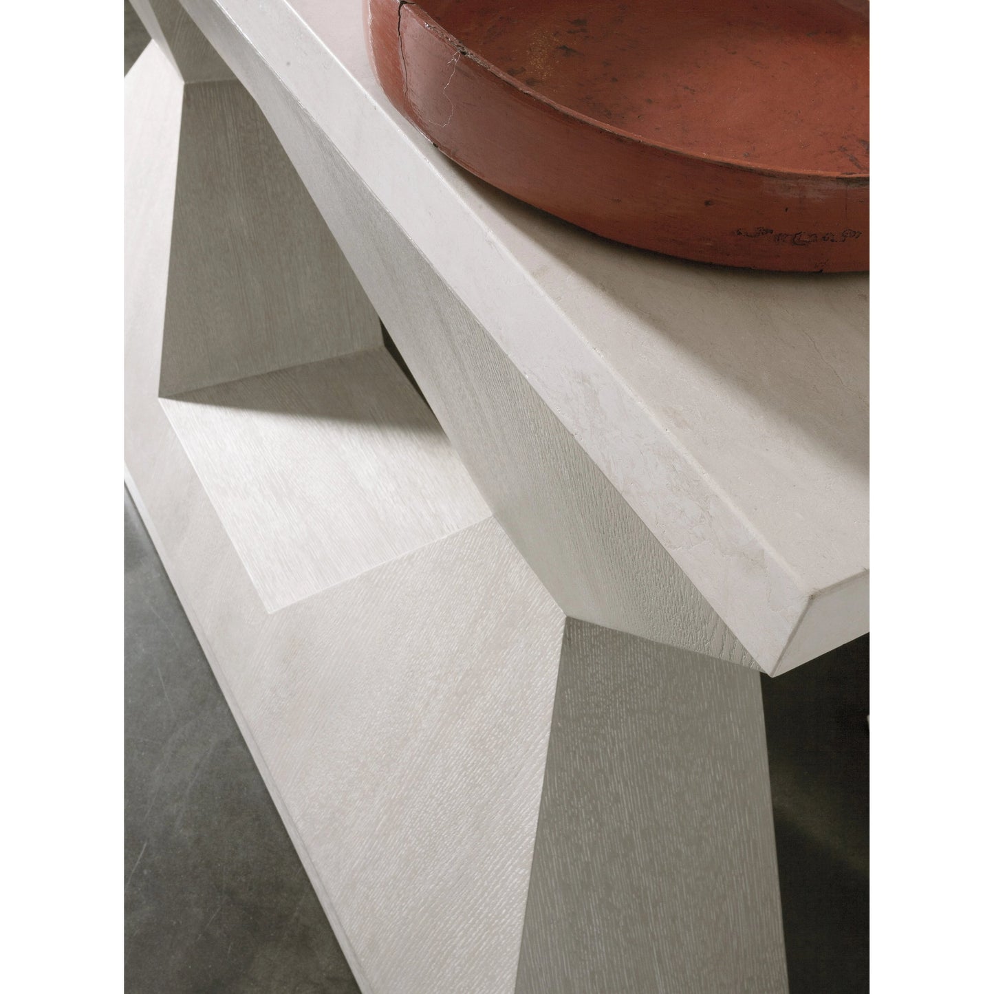 002 SI-1962904 | Closeup | Mar Monte Console Table by Artistica Home in champagne taupe. Made from unique in a modern style.