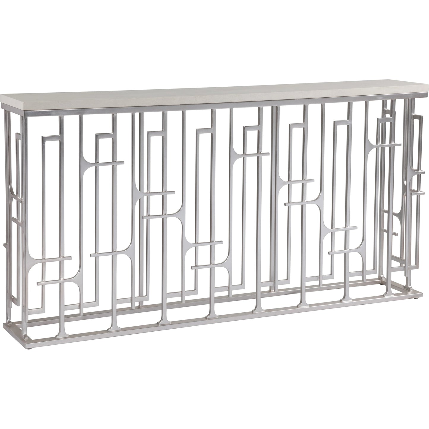 001 SI-1962906 | Additional Silo | Mar Monte Grate Console by Artistica Home in silver leaf. Made from unique in a modern style.