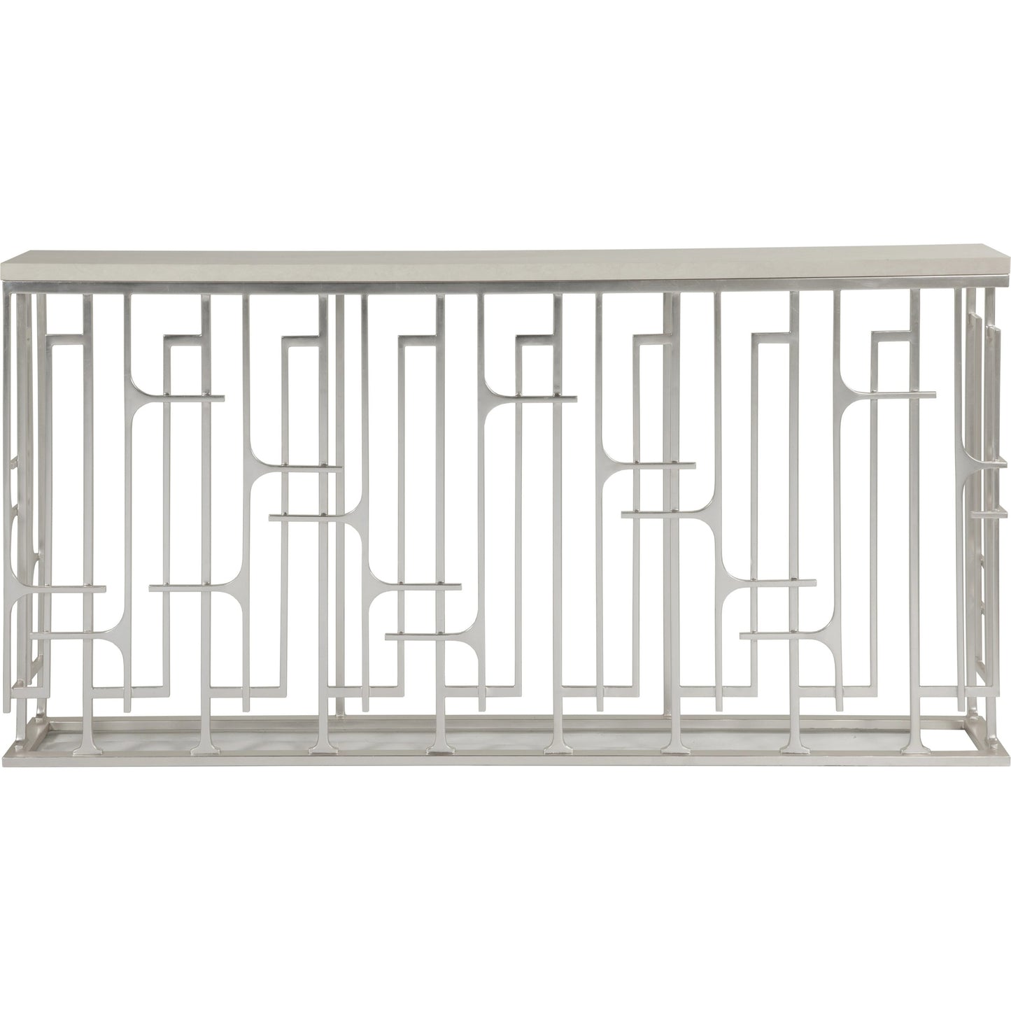 002 SI-1962906 | Additional Silo | Mar Monte Grate Console by Artistica Home in silver leaf. Made from unique in a modern style.