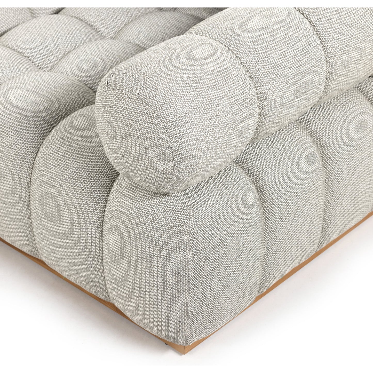 006 SI-1800006 | Additional Silo | Roma Outdoor 3PC Sectional by Four Hands in faye ash and natural teak. Made from 100% olefin, solid teak, 91% polyurethane foam pad, 9% polyester fiber batting in a modern style.