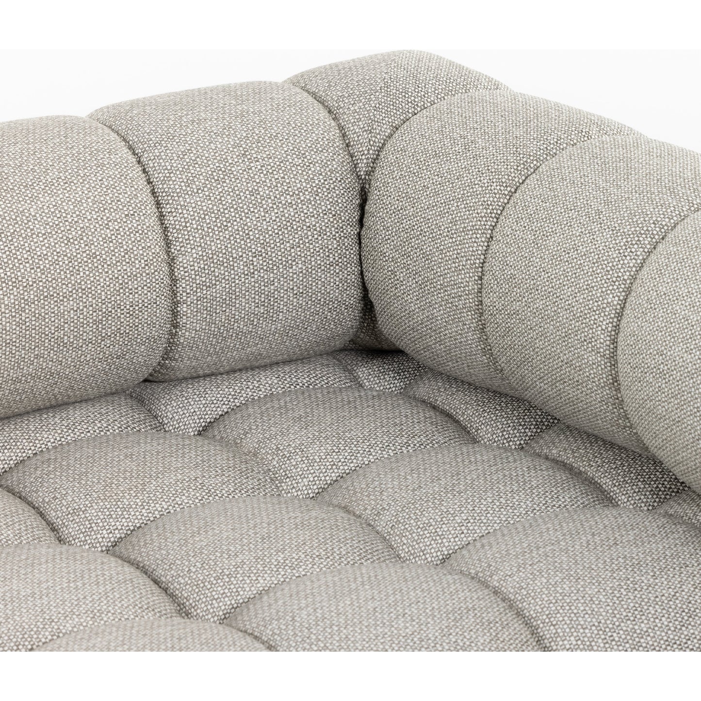 007 SI-1800006 | Additional Silo | Roma Outdoor 3PC Sectional by Four Hands in faye ash and natural teak. Made from 100% olefin, solid teak, 91% polyurethane foam pad, 9% polyester fiber batting in a modern style.