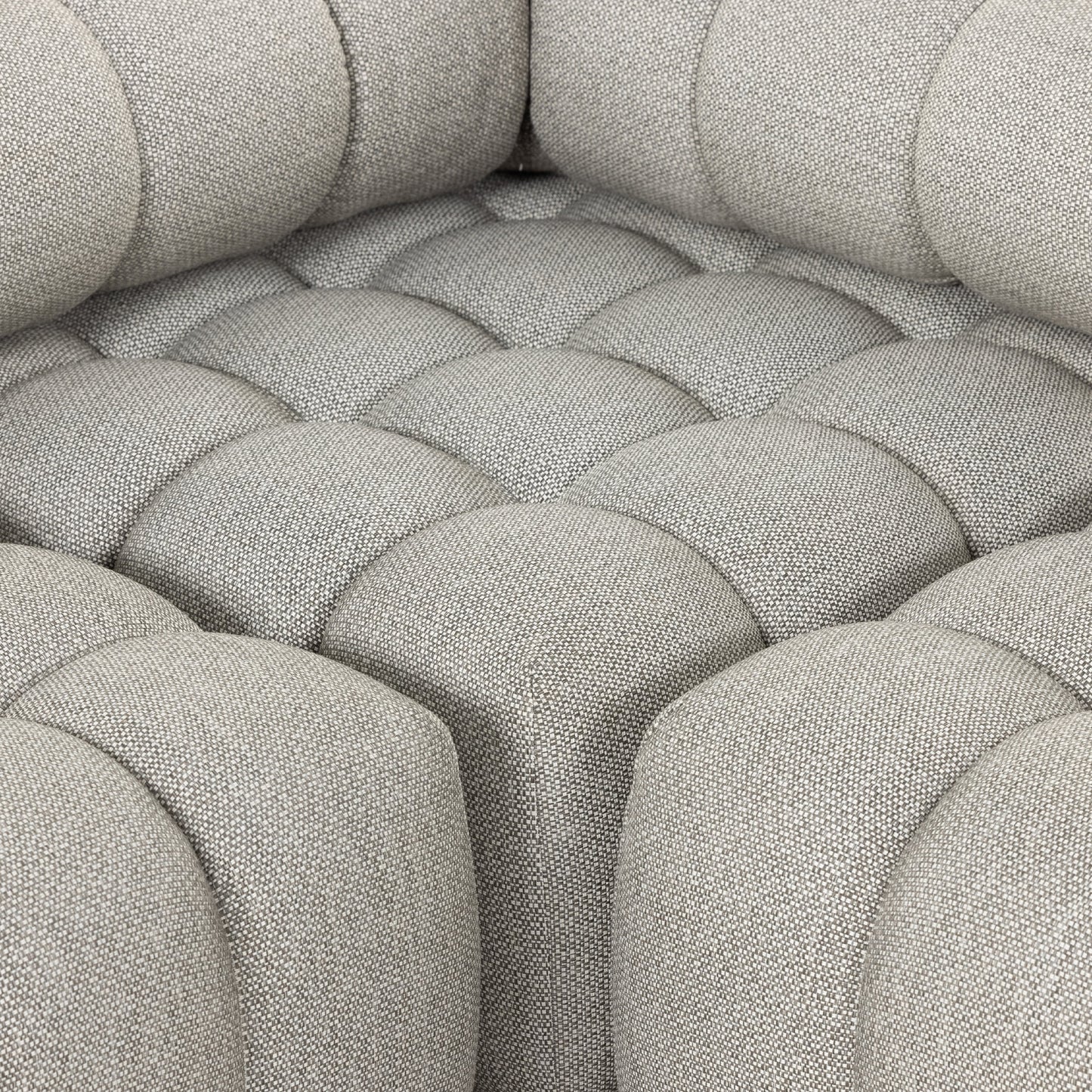 006 SI-1798846 | Additional Silo | Roma Outdoor 5PC Sectional by Four Hands in faye ash and natural teak. Made from 100% olefin, solid teak, 91% polyurethane foam pad, 9% polyester fiber batting in a modern style.