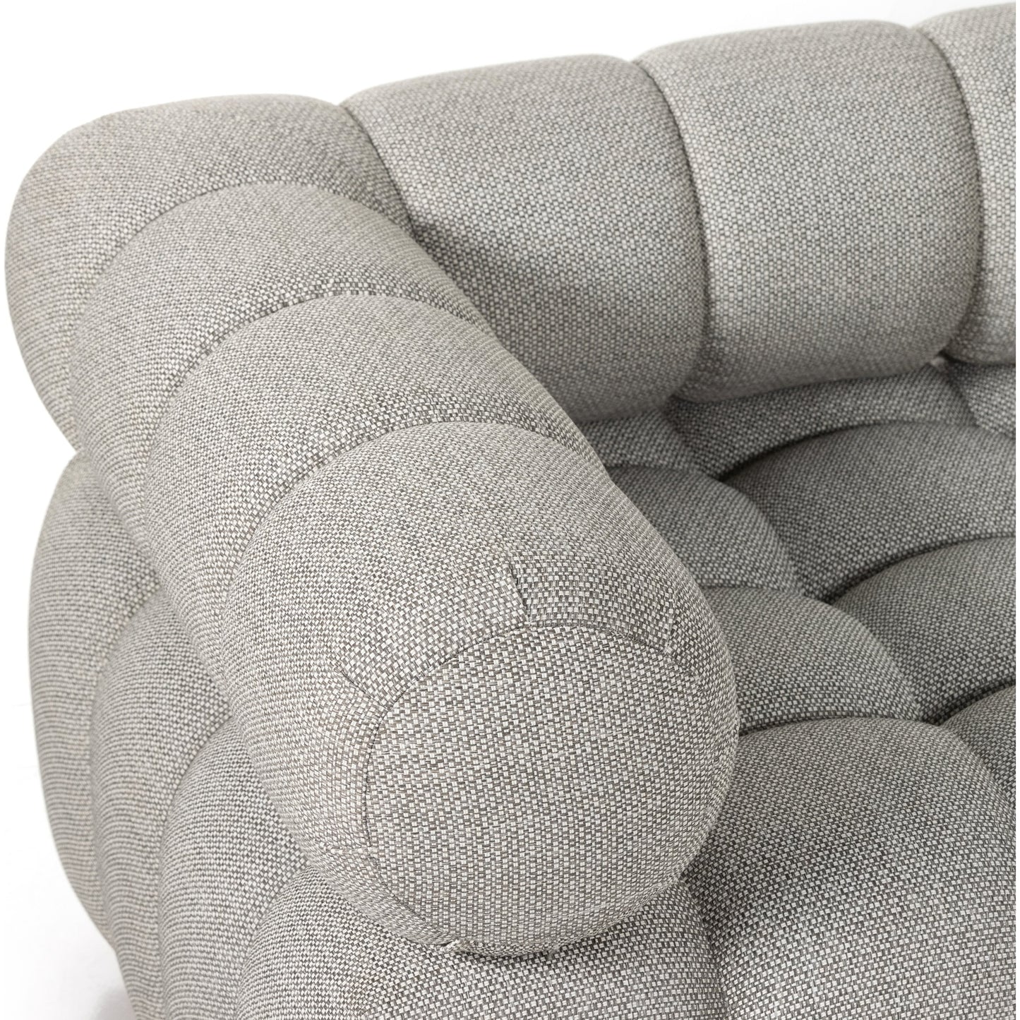 007 SI-1798846 | Additional Silo | Roma Outdoor 5PC Sectional by Four Hands in faye ash and natural teak. Made from 100% olefin, solid teak, 91% polyurethane foam pad, 9% polyester fiber batting in a modern style.