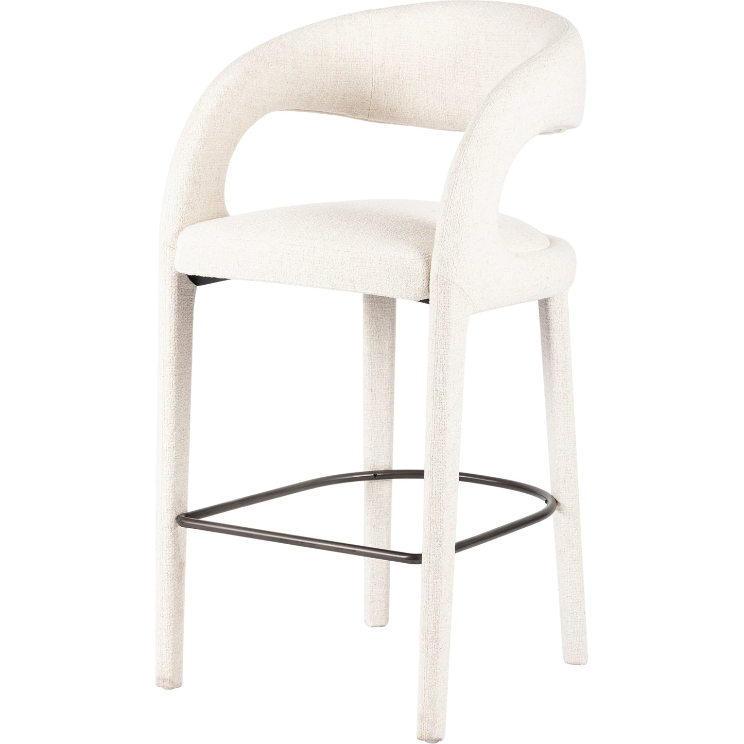 004 SI-1980420 | Primary Silo | Hawkins Bar Stool by Four Hands in gunmetal. Made from unique in a coastal style.