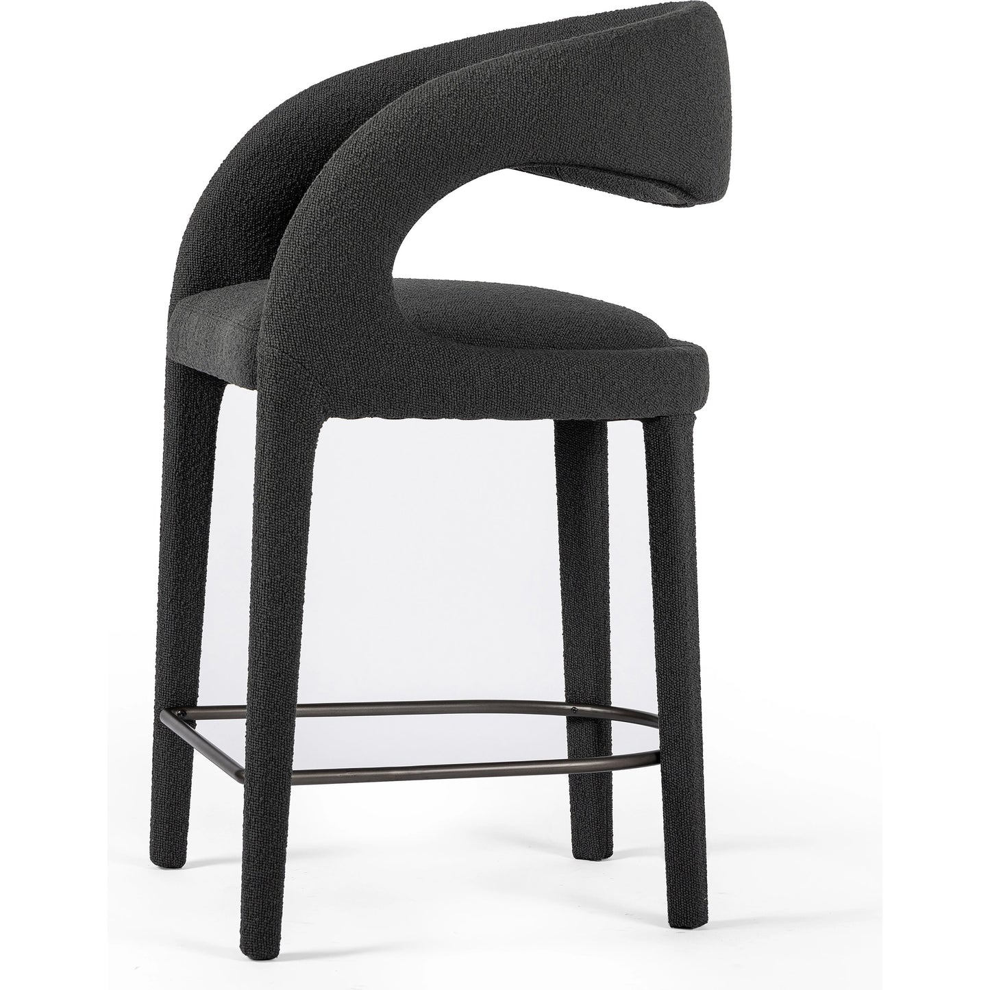 042 SI-1980423 | Additional Silo | Hawkins Counter Stool by Four Hands in gunmetal. Made from unique in a modern style.