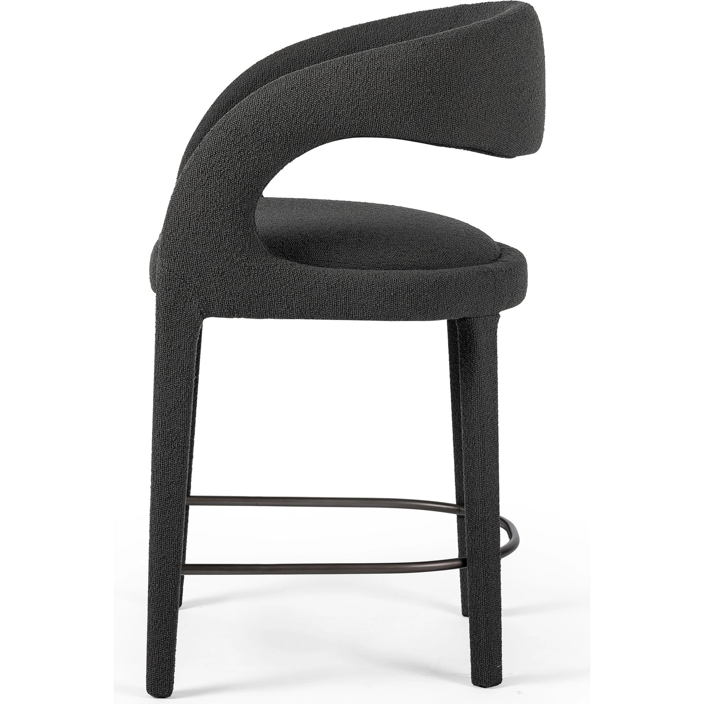 046 SI-1980423 | Additional Silo | Hawkins Counter Stool by Four Hands in gunmetal. Made from unique in a modern style.