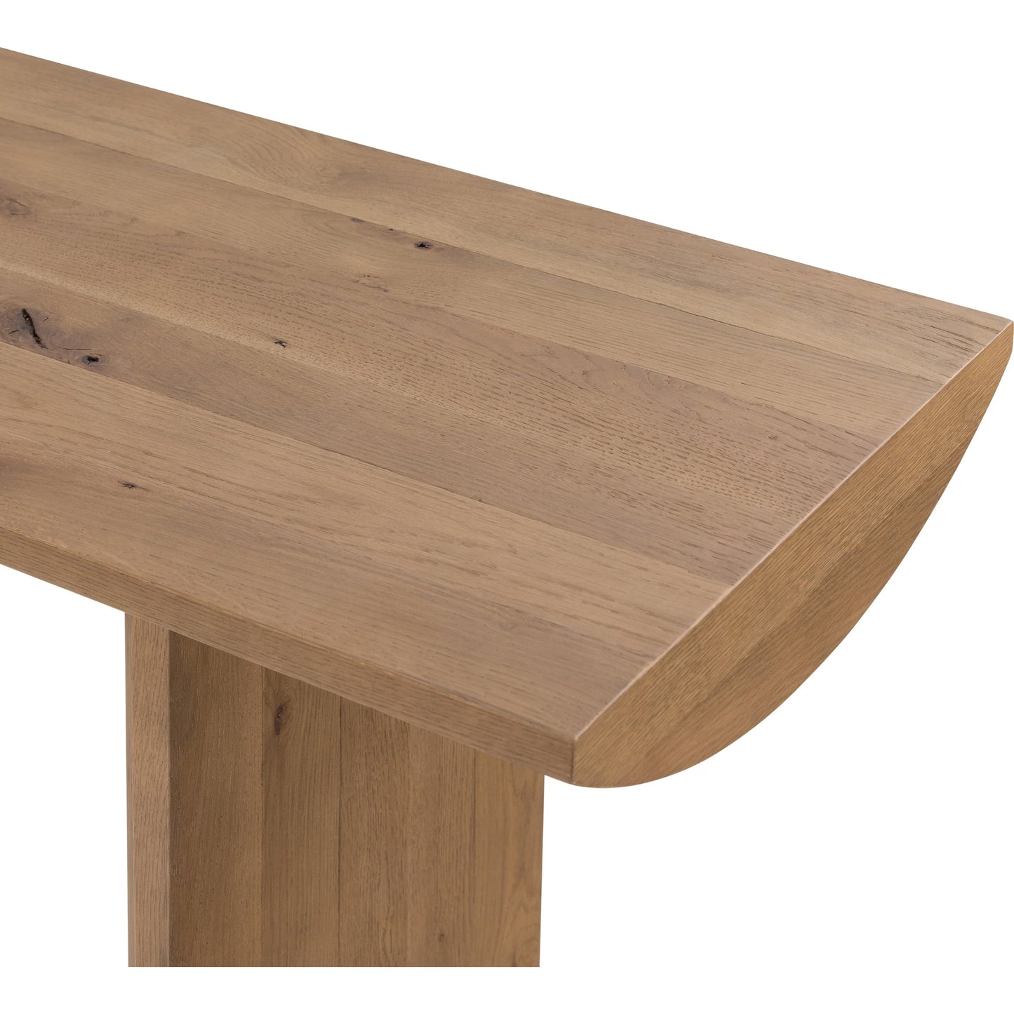 005 SI-1799946 | Additional Silo | Pickford Console Table by Four Hands in dusted oak veneer, dusted oak thin veneer and dusted oak. Made from thick oak veneer, engineered hardwood in a cottage & farmhouse style.