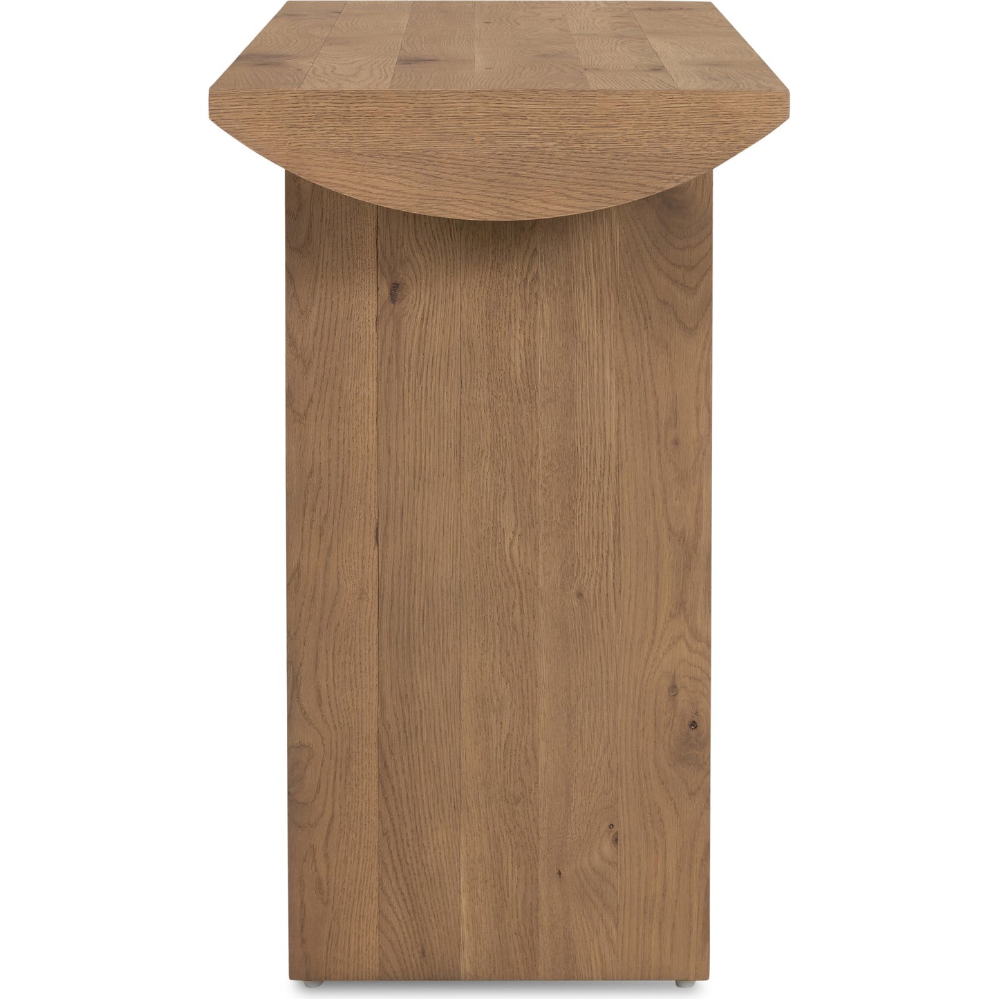 004 SI-1799946 | Additional Silo | Pickford Console Table by Four Hands in dusted oak veneer, dusted oak thin veneer and dusted oak. Made from thick oak veneer, engineered hardwood in a cottage & farmhouse style.