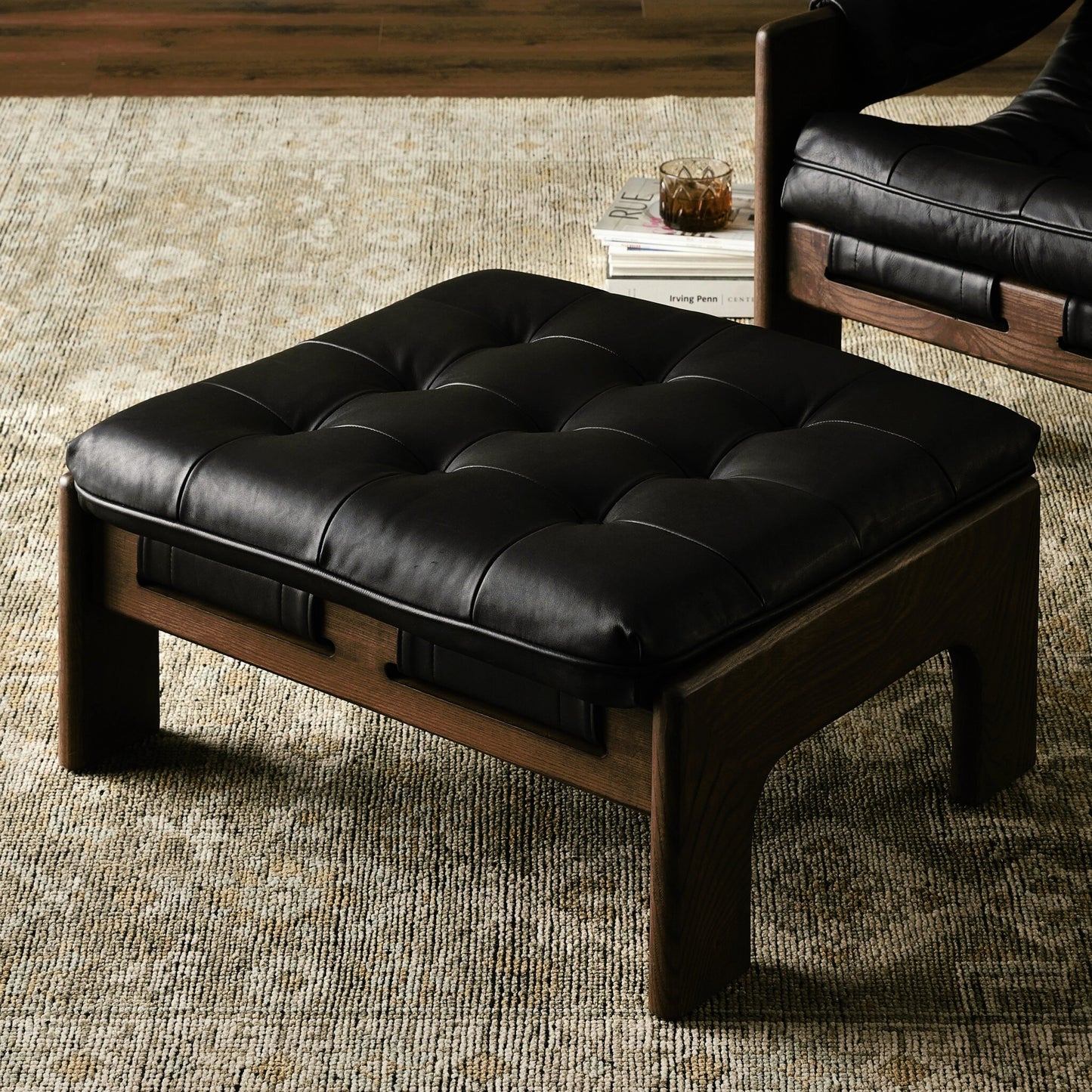 026 SI-1977358 | Lifestyle | Halston Ottoman by Four Hands. Made from unique in a modern style.