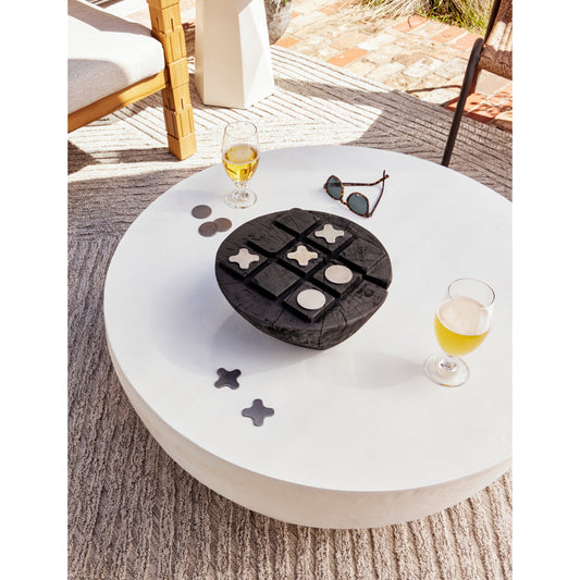 Tic Tac Toe by Four Hands. Made from solid mixed reclaimed wood, stainless steel in a eclectic & global style.