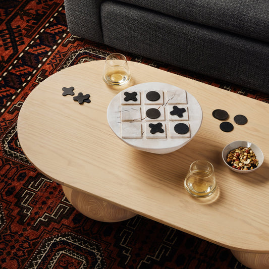 Tic Tac Toe by Four Hands. Made from solid mixed reclaimed wood, stainless steel in a eclectic & global style.