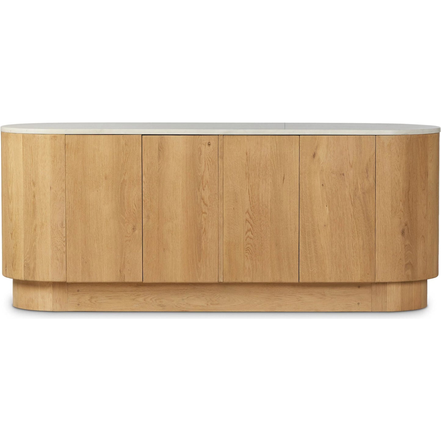 002 SI-2158293 | Primary Silo | Mariah Sideboard by Four Hands in light blonde oak, white marble. Made from solid oak, solid marble, solid mango in a modern style.