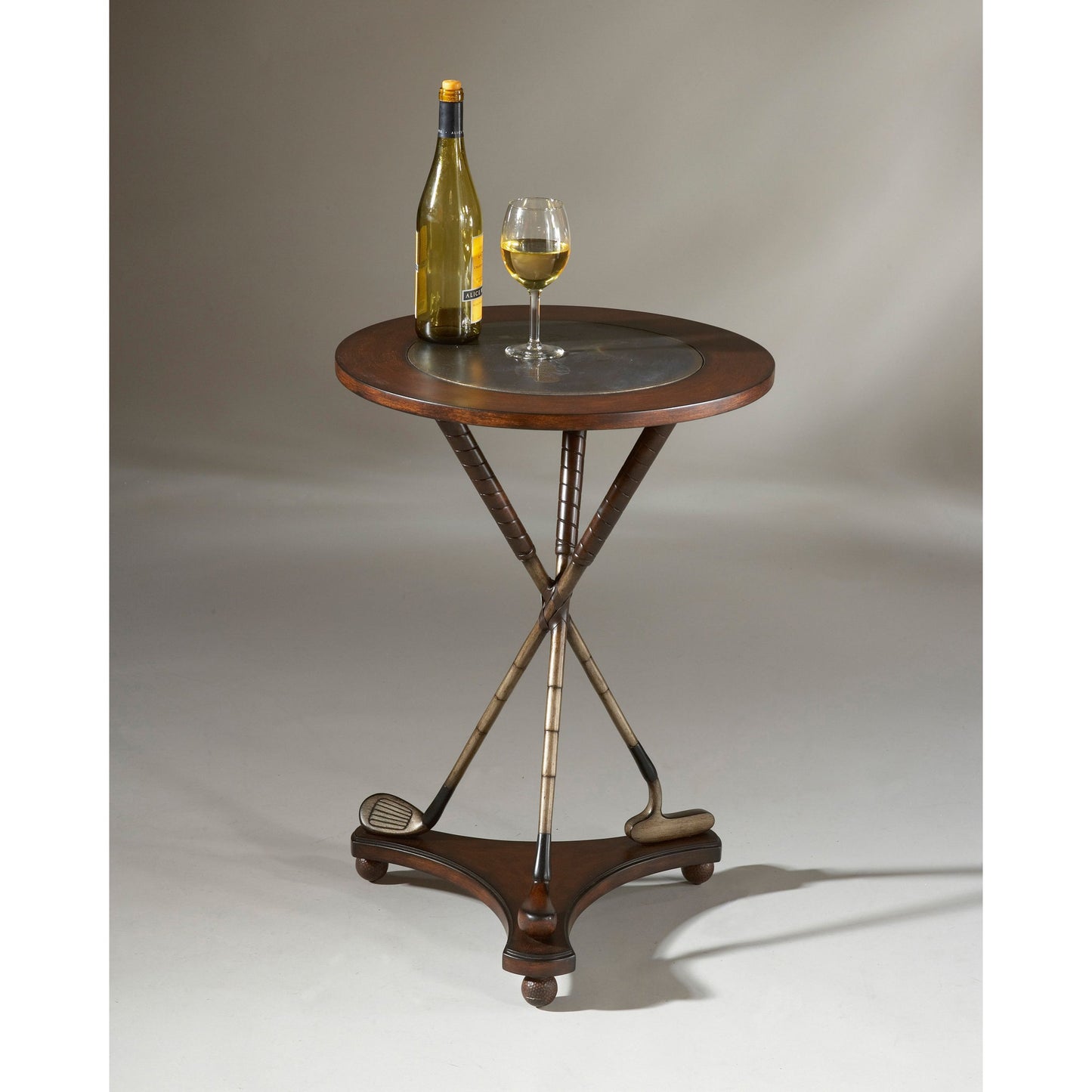 003 O-BUTLER-2302070 | Additional Silo | Golfer Accent Table by Butler Specialty Company in multi-color and heritage. Made from wood products, resin, brass in a traditional style.