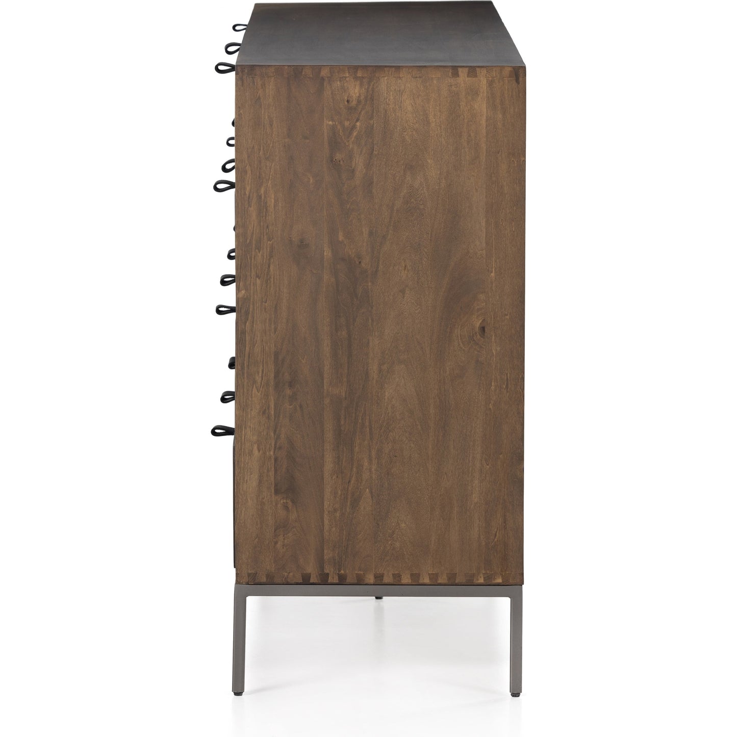 015 SI-1901198 | Additional Silo | Trey 9 Drawer Dresser by Four Hands. Made from solid poplar, top grain leather in a transitional style.