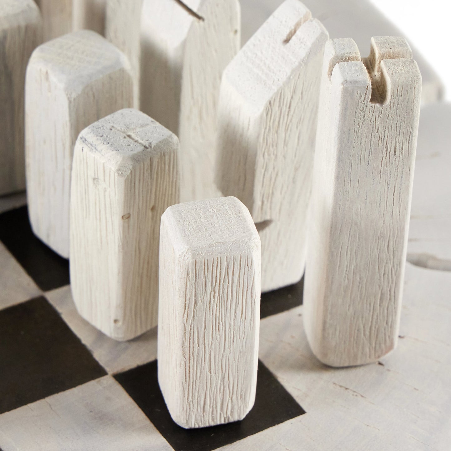014 SI-1980588 | Additional Silo | Modern Chess Set by Four Hands in ivory. Made from solid mixed reclaimed wood, iron in a modern style.