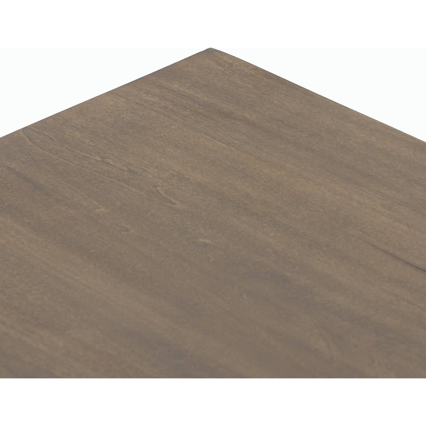 013 SI-2137668 | Closeup | Trey Large Nightstand by Four Hands. Made from solid poplar, top grain leather, iron in a modern style.