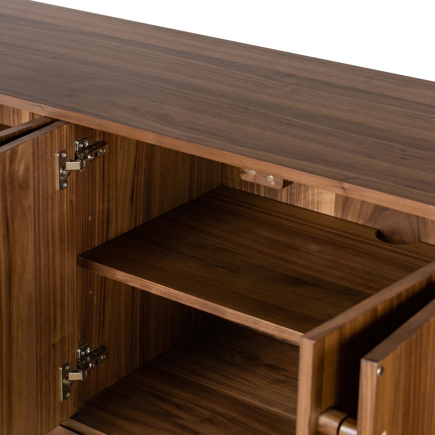 010 SI-2074089 | Additional Silo | Arturo Sideboard by Four Hands in natural walnut. Made from walnut veneer, solid walnut in a modern style.