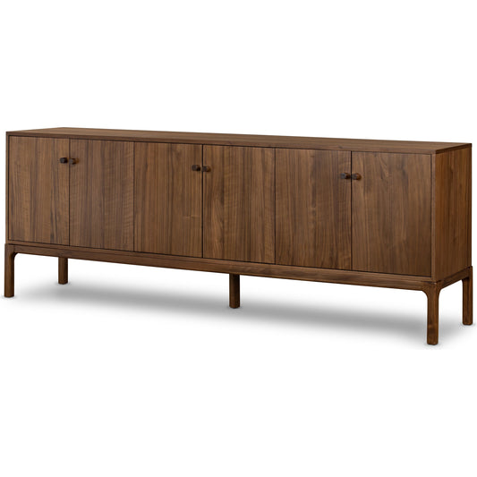 Arturo Sideboard by Four Hands in natural walnut. Made from walnut veneer, solid walnut in a modern style.