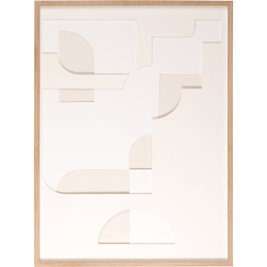 000 SI-1799533 | Primary Silo | Dimension III by Coup d’Esprit by Four Hands. Made from vertical grain white oak, acrylic glazing, polar white matboard in a modern style.
