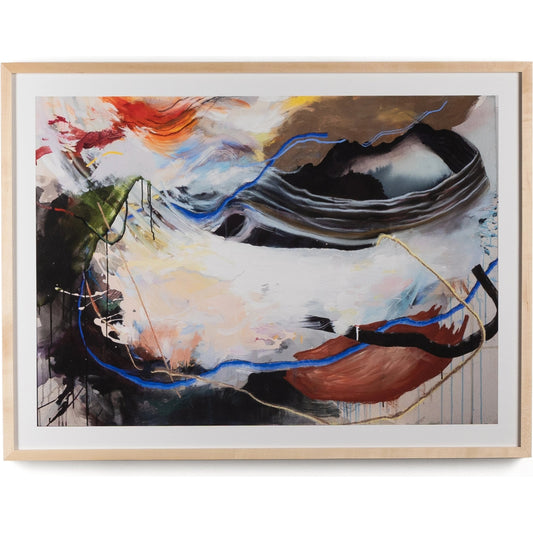 To Keep Things the Same, Jessica Matier by Four Hands in natural 2.5 maple, vibrance matte paper, clear acrylic glazing. Made from natural 2.5 maple, watercolor paper in a modern style.