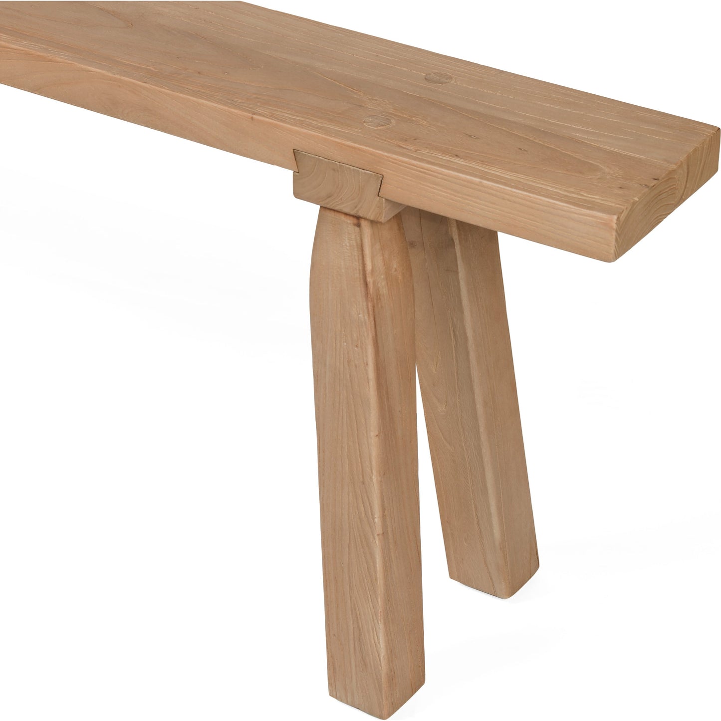 003 SI-1902363 | Additional Silo | Lahana Accent Bench by Four Hands in natural elm. Made from solid reclaimed elm in a cottage & farmhouse style.