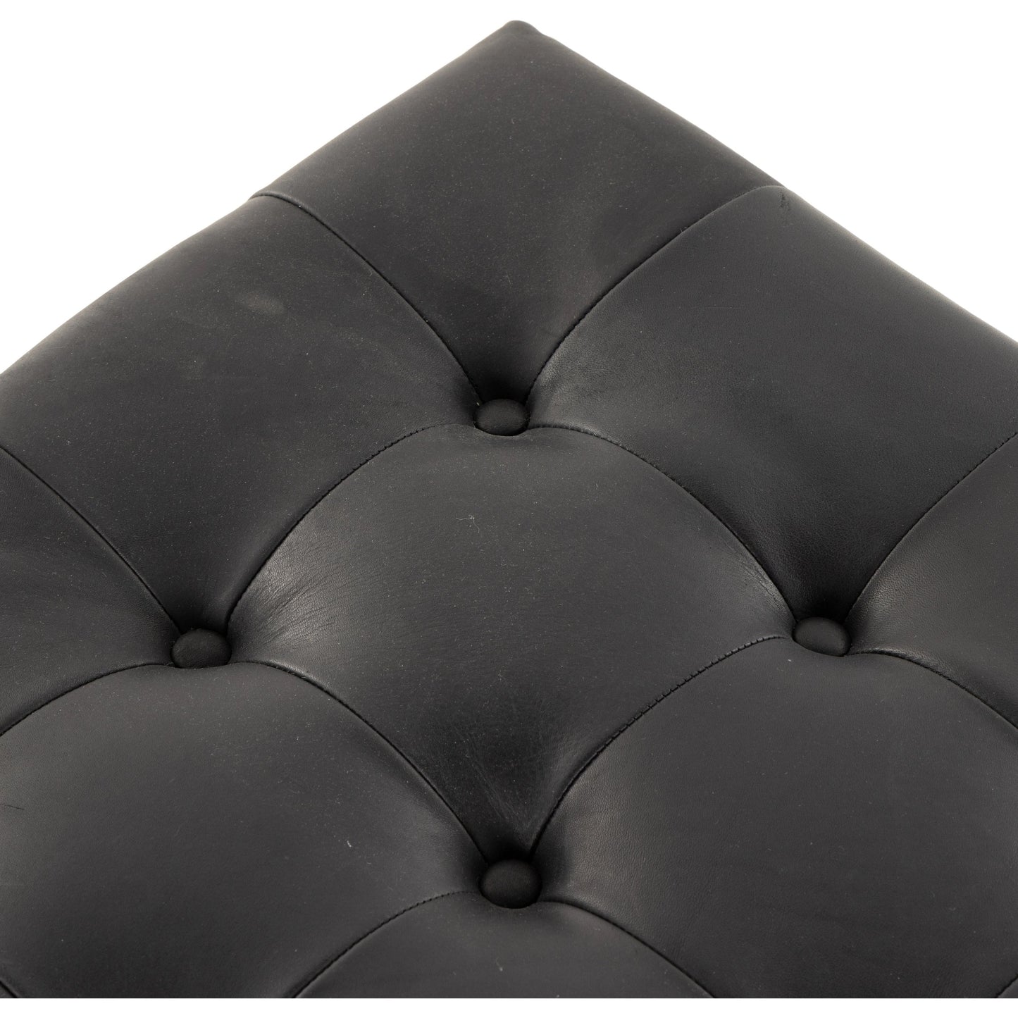 007 SI-1977356 | Additional Silo | Halston Cocktail Ottoman by Four Hands. Made from top grain leather, solid ash, 100% polyester in a modern style.