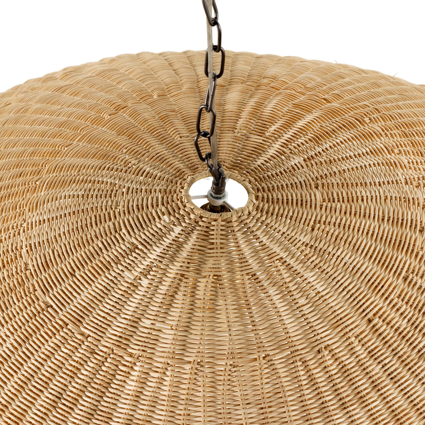 008 SI-1977660 | Additional Silo | Overscale Woven Rattan Pendant by Four Hands in natural rattan. Made from rattan, iron, thermoplastic in a modern style.