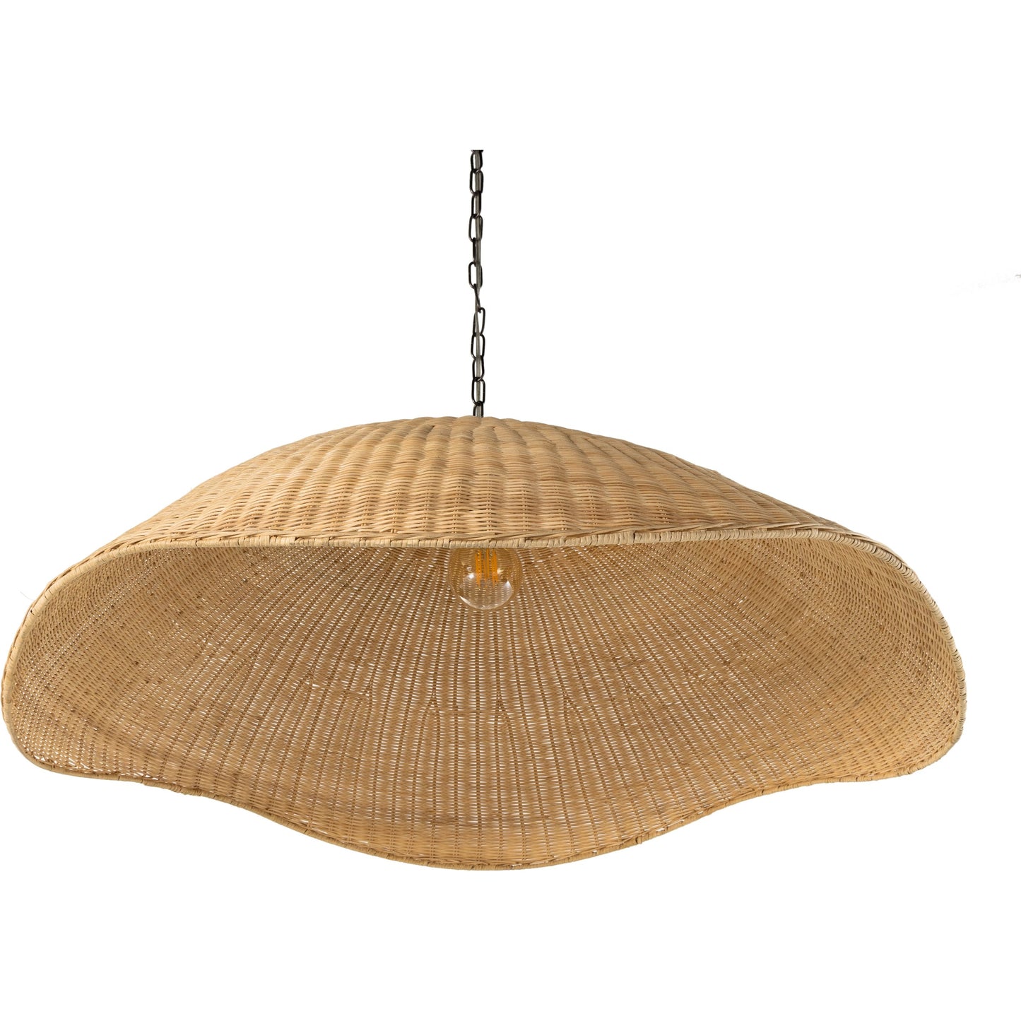 011 SI-1977660 | Additional Silo | Overscale Woven Rattan Pendant by Four Hands in natural rattan. Made from rattan, iron, thermoplastic in a modern style.