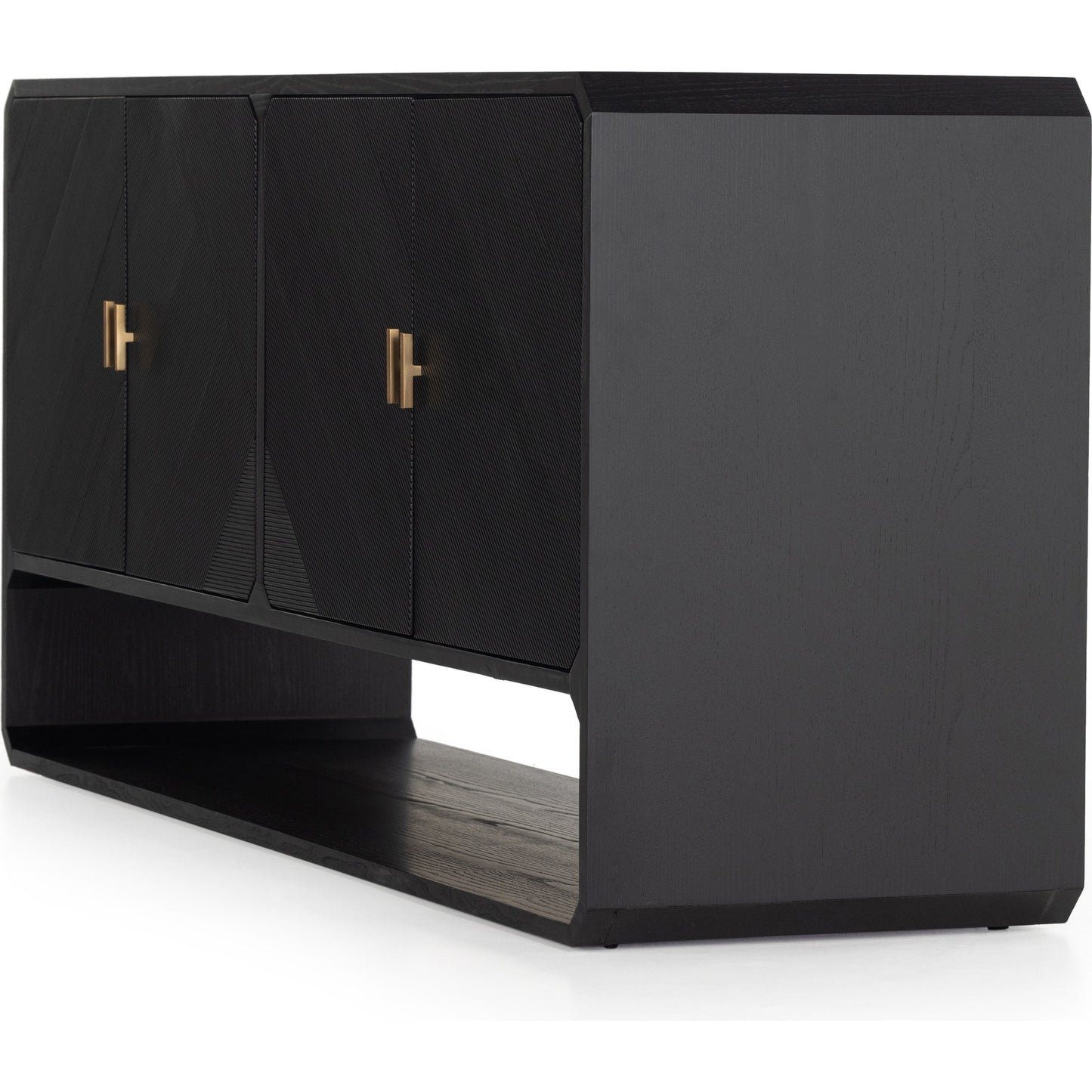 004 SI-1902746 | Additional Silo | Caspian Sideboard by Four Hands. Made from ash veneer, resawn, iron in a eclectic & global style.