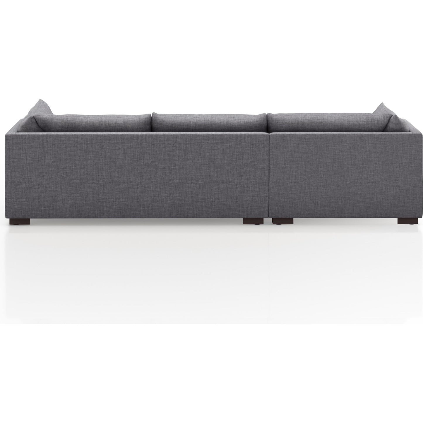 018 SI-1798759 | Additional Silo | Westwood 112" 2-Piece Sectional by Four Hands in bennett charcoal. Made from 100% polyester, solid banak, solid pine in a transitional style.
