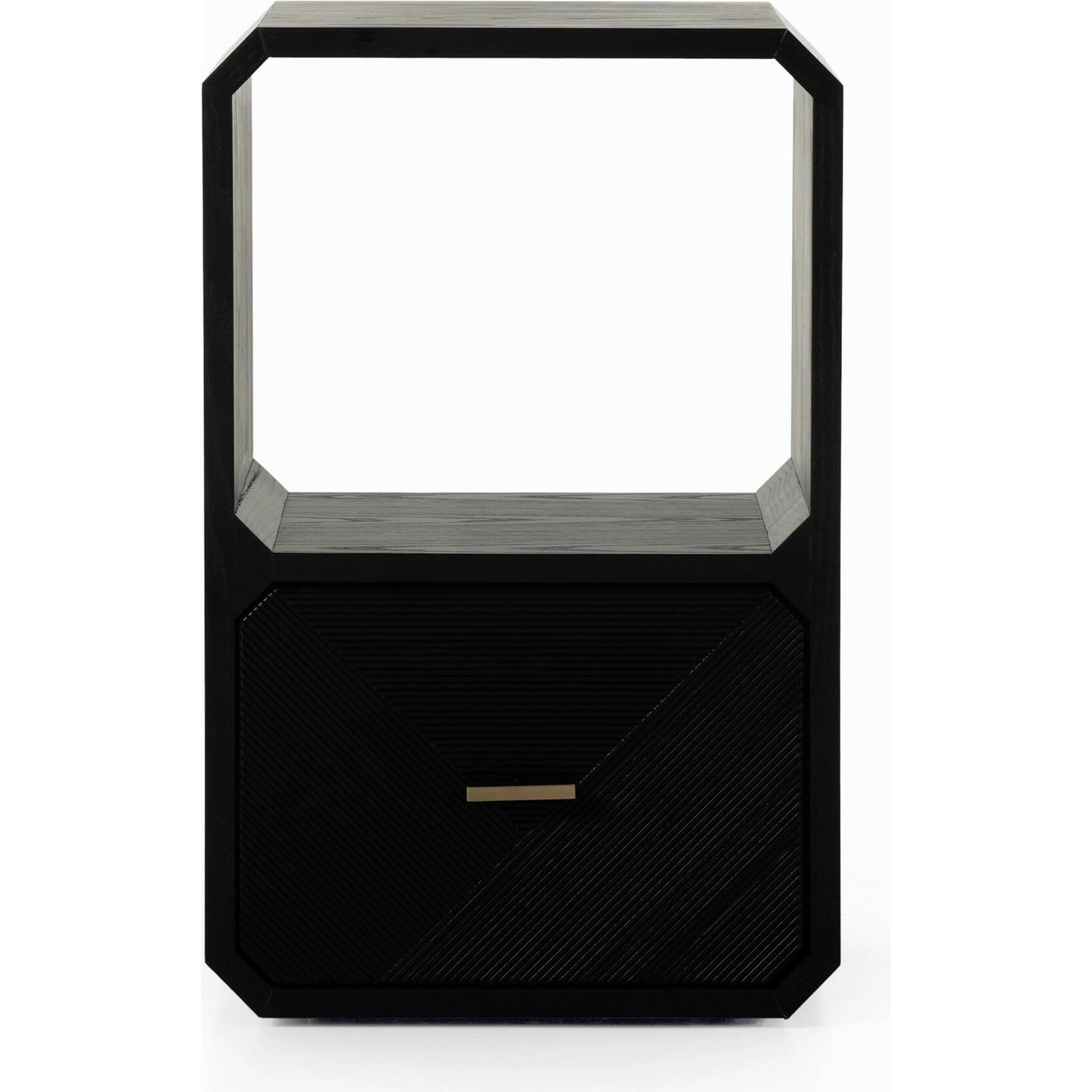 027 SI-1901927 | Additional Silo | Caspian End Table by Four Hands. Made from ash veneer, resawn, iron in a modern style.