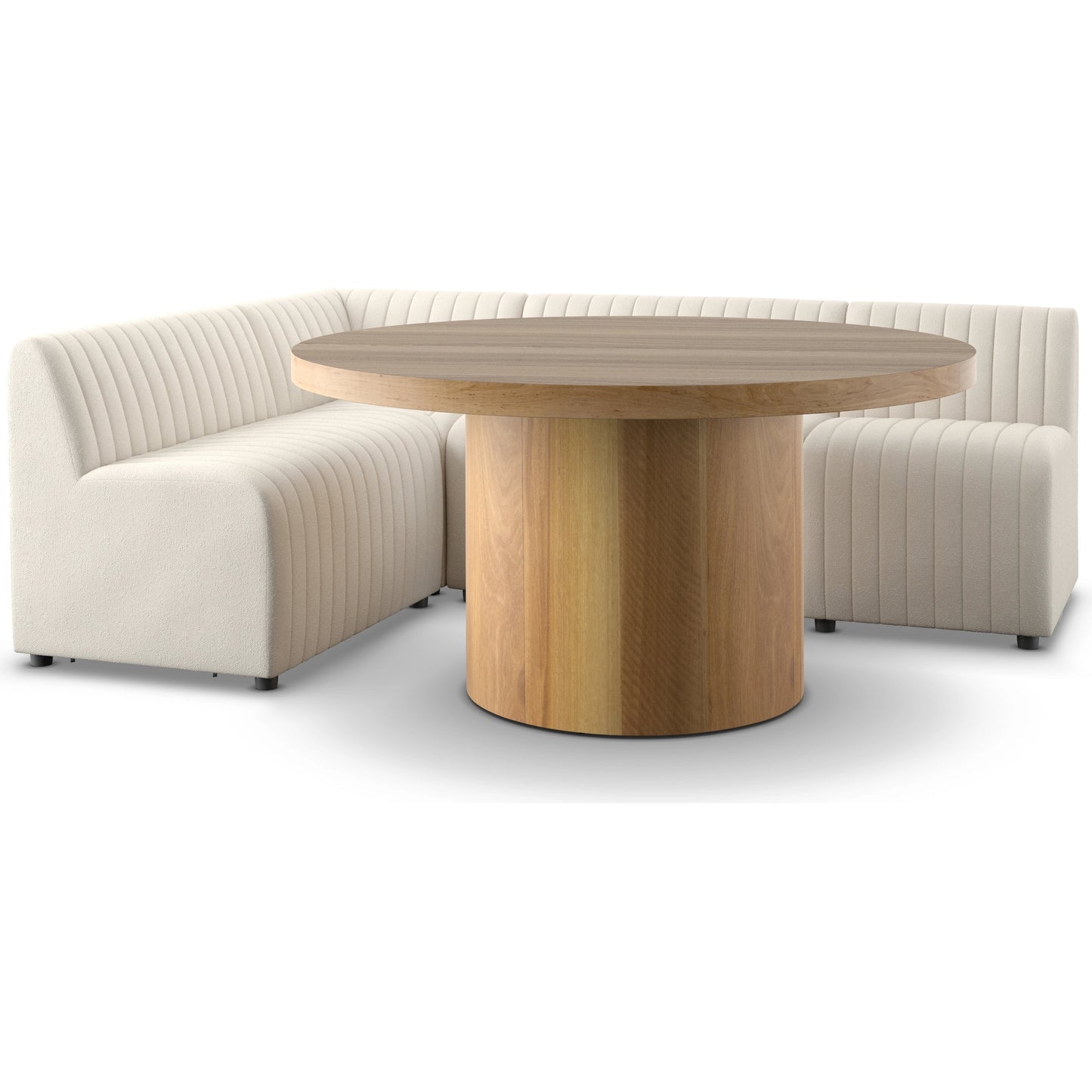043 SI-1799356 | Additional Silo | Augustine Dining Banquette by Four Hands in capri oatmeal. Made from 100% polyester, 80% polyurethane foam, 20% polyester fiber in a modern style.
