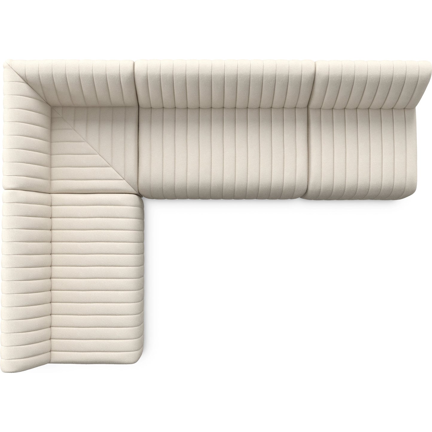 044 SI-1799356 | Additional Silo | Augustine Dining Banquette by Four Hands in capri oatmeal. Made from 100% polyester, 80% polyurethane foam, 20% polyester fiber in a modern style.