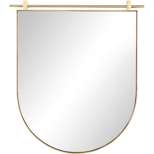 001 SI-1902994 | Primary Silo | Chico Small Arch Mirror by Four Hands. Made from iron, engineered hardwood, mirror in a cottage & farmhouse style.