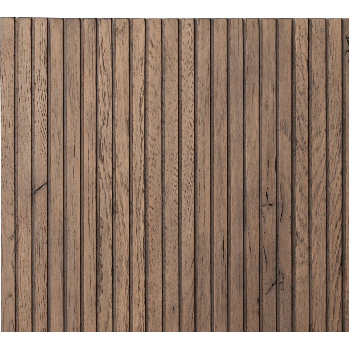 017 SI-2137458 | Closeup | Leo Bed by Four Hands in rustic grey. Made from thick oak veneer, solid oak in a modern style.