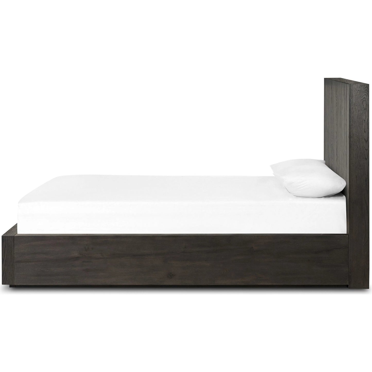 003 SI-2320151 | Additional Silo | Leo Bed by Four Hands in smoked black, smoked black veneer. Made from solid oak, thick oak veneer in a unique style.