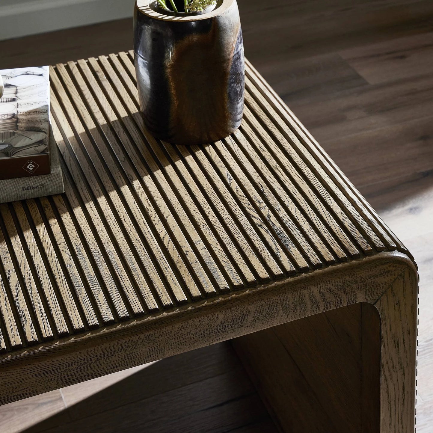 016 SI-2137462 | Closeup | Leo End Table by Four Hands. Made from unique in a modern style.
