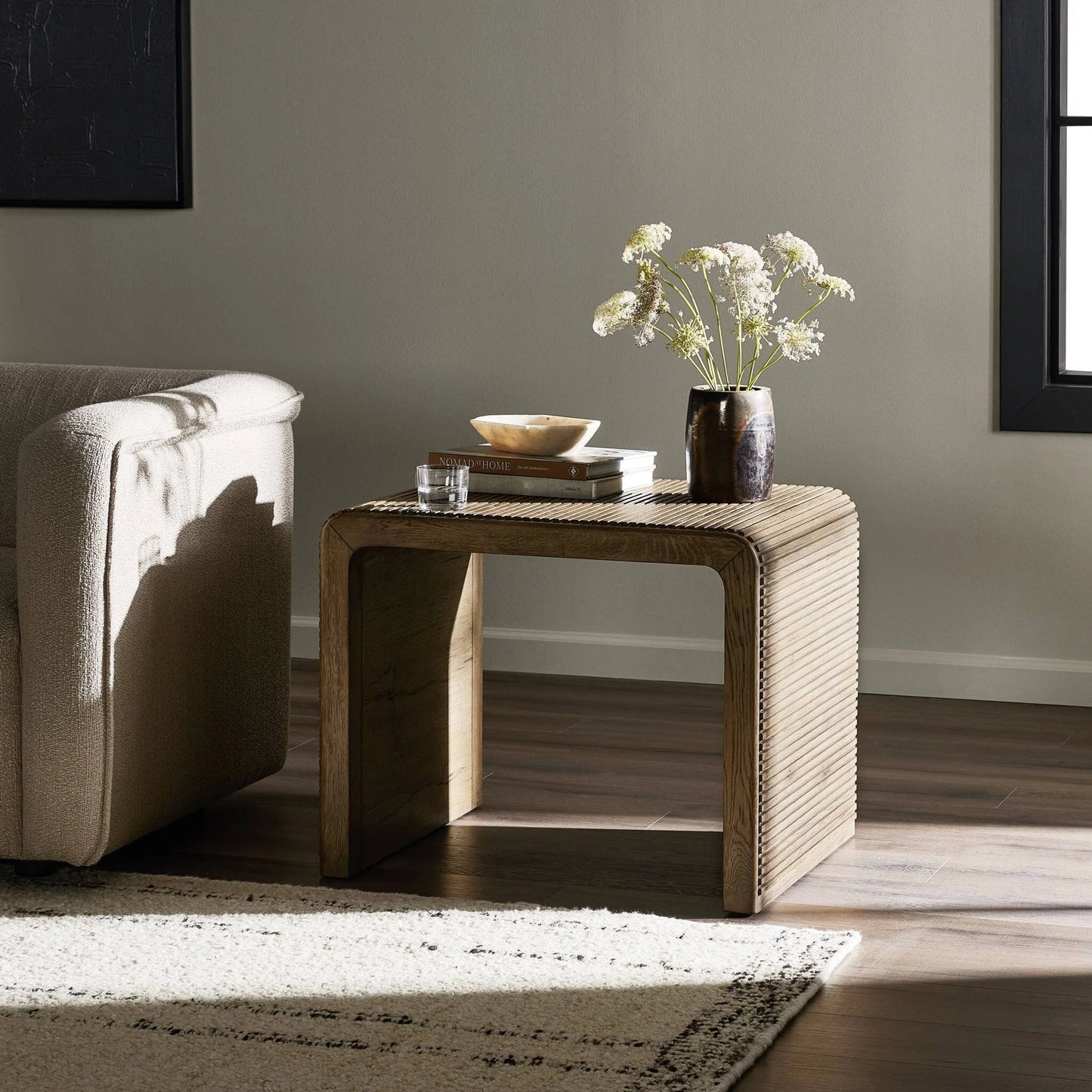 023 SI-2137462 | Lifestyle | Leo End Table by Four Hands. Made from unique in a modern style.