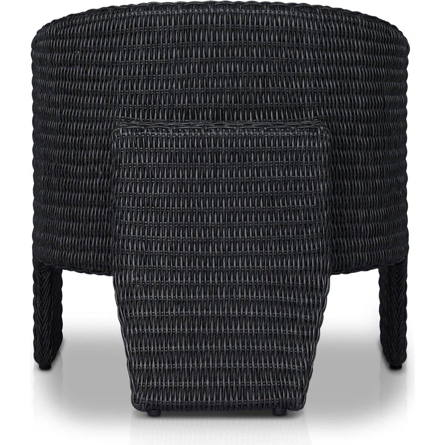 009 SI-2137313 | Additional Silo | Fae Outdoor Chair by Four Hands in stinson white. Made from 100% olefin, 100% polyethylene, 91% polyurethane foam pad, 9% polyester fiber batting in a modern style.