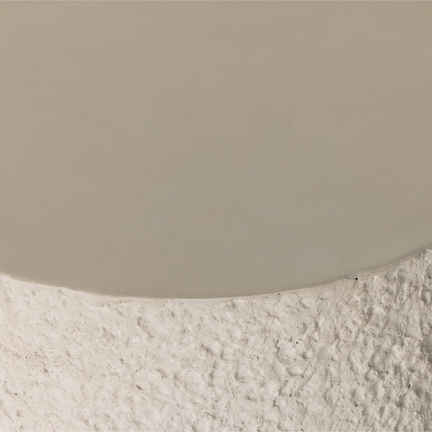 006 SI-1901870 | Additional Silo | Kember Outdoor End Table by Four Hands in blanc white, matte white. Made from concrete in a modern style.