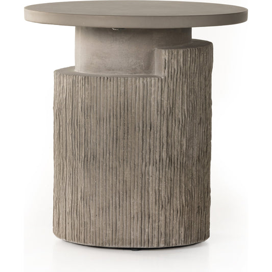 001 SI-1901997 | Additional Silo | Huron Outdoor End Table by Four Hands in flint. Made from concrete in a modern style.