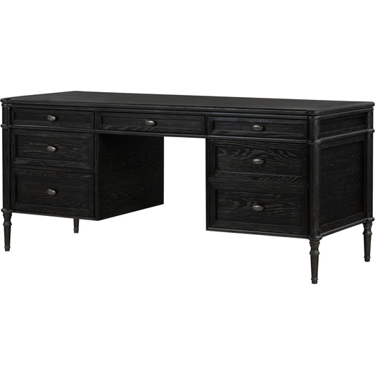 001 SI-1977874 | Primary Silo | Toulouse Executive Desk by Four Hands. Made from solid oak, oak veneer in a modern style.